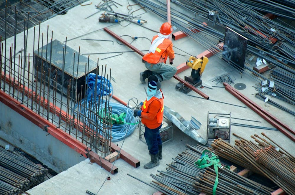 Engineers on an energy project site